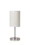 MODA - Stolná lampa - priemer 13 cm - 1xE27 - Biela