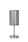 MODA - Stolná lampa - priemer 13 cm - 1xE27 - Sivá