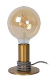 MARIT - Stolná lampa - priemer 10 cm - 1xE27 - Matné zlato / Pattina