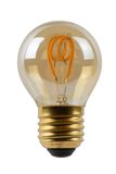 LED žiarovky - Žiarovka - priemer 4,5 cm - LED stmievatelná - E27 - 1x3W 2200K - Jantárová