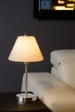 TOUCH TWO - Stolná lampa - priemer 22 cm - 1xE14 - 3 krokové stmievanie - Brúsený Chróm