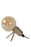 PUKKA - Stolná lampa - LED - E27 - 1x5W 2200K - Matné zlato / Pattina