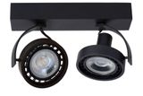 DORIAN - Stropné bodové osvetlenie - LED stmievanie do teplej farby - GU10 - 2x12W 2200K / 3000K - čierna