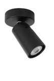 XYRUS - Stropné bodové osvetlenie - priemer 9 cm - LED stmievanie do teplej farby - GU10 - 1x5W 2200K / 3000K - čierna