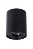 TUBE - Stropné bodové osvetlenie - priemer 9,6 cm - 1xGU10 - čierna