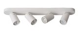 XYRUS - Stropné bodové osvetlenie - LED stmievanie do teplej farby - GU10 - 4x5W 2200K / 3000K - biela
