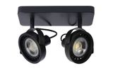 TALA LED - Stropné bodové osvetlenie - LED stmievanie do teplej farby - GU10 - 2x12W 2200K / 3000K - čierna