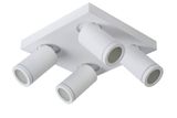 TAYLOR - Stropné bodové kúpeľňové svietidlo - stmievanie do teplej farby - GU10 - 4x5W 2200K / 3000K - IP44 - Biele
