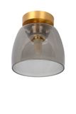 TYLER - Prisadené stropné osvetlenie do kúpeľne - priemer 16,1 cm - 1xG9 - IP44 - Matné zlato / Pattina