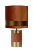 EXTRAVAGANZA FRIZZLE - Stolná lampa - priemer 18 cm - 1xE14 - Hnedá