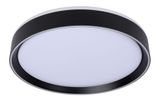 NURIA - Prisadené stropné svetlo - priemer 40 cm - LED stmievatelná - 1x24W 2700K - 3 krokové stmievanie - čierna
