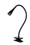 ZOZY - Štipcová lampa - LED stmievatelná - 1x3W 3000K - 3 krokové stmievanie - čierna