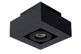 XIRAX - Stropné bodové osvetlenie - LED Stmievanie do teplej farby - GU10 - 1x5W 2200K / 3000K - Čierne
