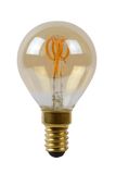 LED žiarovky - Žiarovka - priemer 4,5 cm - LED stmievatelná - E14 - 1x3W 2200K - Jantárová