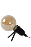 PUKKA - Stolná lampa - LED - E27 - 1x5W 2200K - čierna