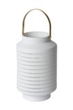 JAMILA - Stolná lampa - priemer 15,5 cm - 1xE14 - Biela