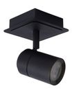 LENNERT - Stropné bodové osvetlenie kúpeľne - LED stmievatelná - GU10 - 1x5W 3000K - IP44 - čierna