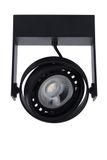 GRIFFON - Stropné bodové osvetlenie - LED stmievanie do teplej farby - GU10 - 1x12W 2200K / 3000K - čierna