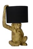 EXTRAVAGANZA CHIMP - Stolná lampa - priemer 30 cm - 1xE14 - Čierna