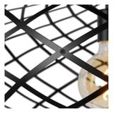 WOLFRAM - Závesné svietidlo - priemer 65 cm - 1xE27 - čierna