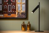 PHILON - Stolná lampa - priemer 13 cm - LED stmievatelná - 1x4,5W 3000K - čierna