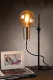 MALCOLM - Stolná lampa - priemer 23 cm - 1xE27 - čierna