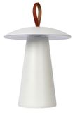 LA DONNA - Stolná lampa do exteriéru - priemer 19,7 cm - LED stmievatelná - 1x2W 2700K - IP54 - 3 krokové stmievanie - biela