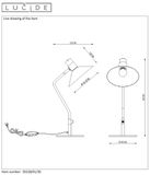 PEPIJN - Stolná lampa - 1xE14 - 3 krokové stmievanie - Čierna
