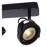 TALA LED - Stropné bodové osvetlenie - LED stmievanie do teplej farby - GU10 - 3x12W 2200K / 3000K - čierna