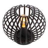 MANUELA - Stolná lampa - priemer 25,5 cm - 1xE27 - čierna