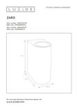 ZARO - Nástenný reflektor pre vonkajšie požitie - 2xGU10 - IP44 - čierna