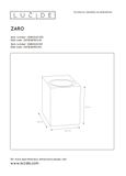 ZARO - Nástenný reflektor pre vonkajšie požitie - 1xGU10 - IP44 - čierna
