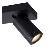 TAYLOR - Stropné bodové kúpeľňové svietidlo- stmievanie do teplej farby - GU10 - 2x5W 2200K / 3000K - IP44 - Čierne