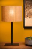 MAGIUS - Stolná lampa - priemer 28 cm - 1xE27 - Svetlé drevo