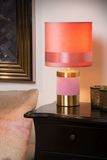 EXTRAVAGANZA Frizzle - Stolná lampa - priemer 18 cm - 1xE14 - Ružová