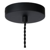 Teun - Závesné svietidlo - priemer 13 cm - 1xE27 - čierna