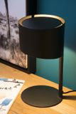 KNULLE - Stolná lampa - priemer 15 cm - 1xE14 - čierna