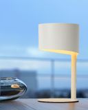 KNULLE - Stolná lampa - priemer 15 cm - 1xE14 - biela