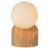 LEN - Stolná lampa - priemer 10 cm - 1xG9 - svetlé drevo