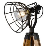 JOSHUA - Stojacia lampa - priemer 42 cm - 1xE27 - čierna