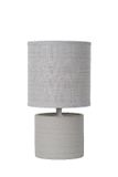 GREASBY - Stolná lampa - priemer 14 cm - 1xE14 - Šedé