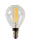 LED žiarovka - priemer 4,5 cm - LED stmievatelná - E14 - 1x4W 2700K - Priehľadná