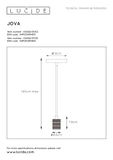 JOVA - Závesné svietidlo - priemer 4,6 cm - 1xE27 - čierna