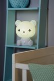 DODO Bear - Stolná lampa pre deti - LED stmievatelná - 3 krokové stmievanie - biela