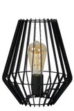 REDA - Stolná lampa - priemer 22 cm - 1xE27 - čierna
