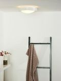 FRESH - Prisadené stropné osvetlenie do kúpeľne - priemer 27 cm - 1xE27 - IP44 - biela