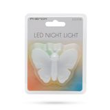 Nočné svetlo, farebný motýľ, 230V, 72 x 53 x 25 mm
