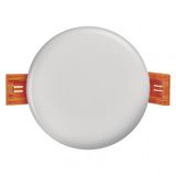 LED panel 75mm, kruhový vstavaný biely, 6W neut. bíla, IP65