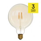 LED žiarovka Vintage G125 4W E27 teplá biela+