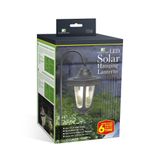 LED solárny svietnik - zavesiteľný - čierny - teplá biela 70 cm